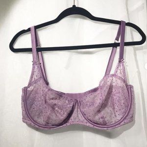 SOLD Purple Balcony Fit Bra Lace Bra See Through